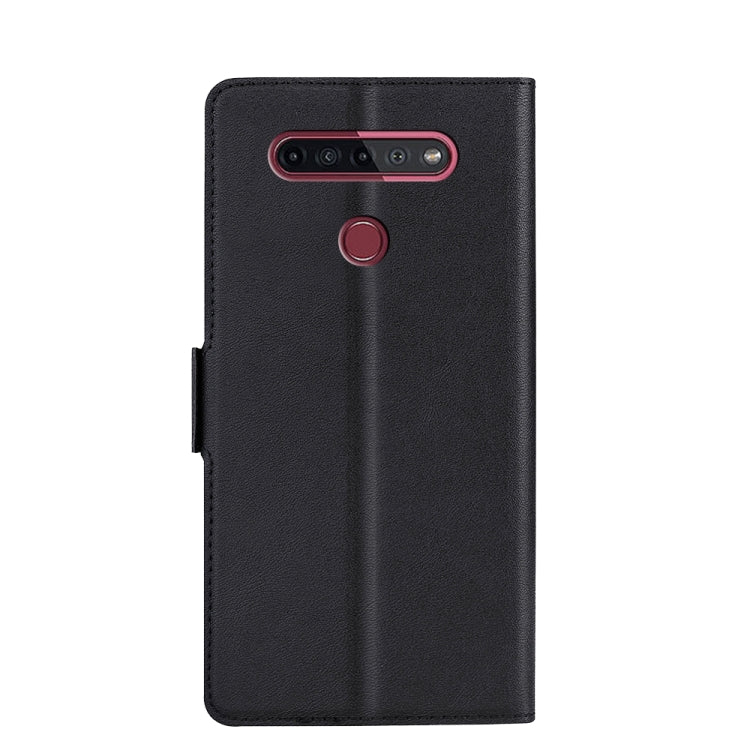 For LG K51S Ultra-thin Voltage Side Buckle PU + TPU Leather Phone Case