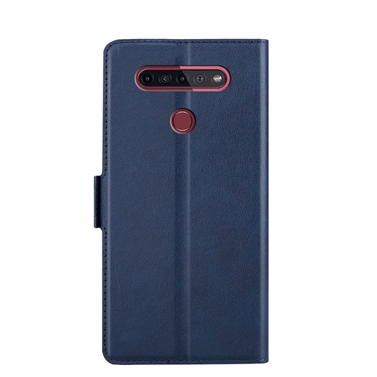 For LG K51S Ultra-thin Voltage Side Buckle PU + TPU Leather Phone Case