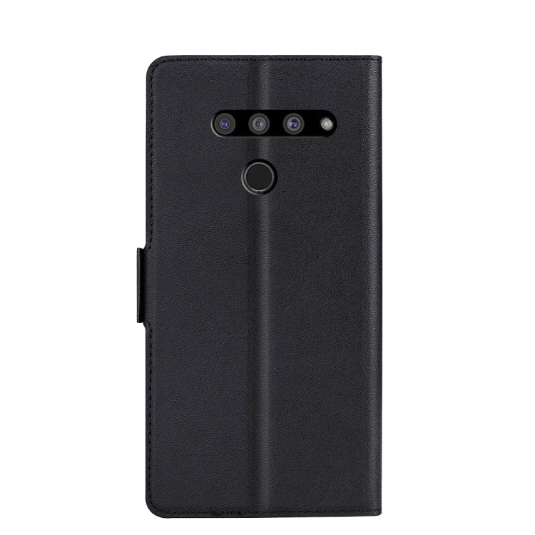 For LG V50 ThinQ Ultra-thin Voltage Side Buckle PU + TPU Leather Phone Case