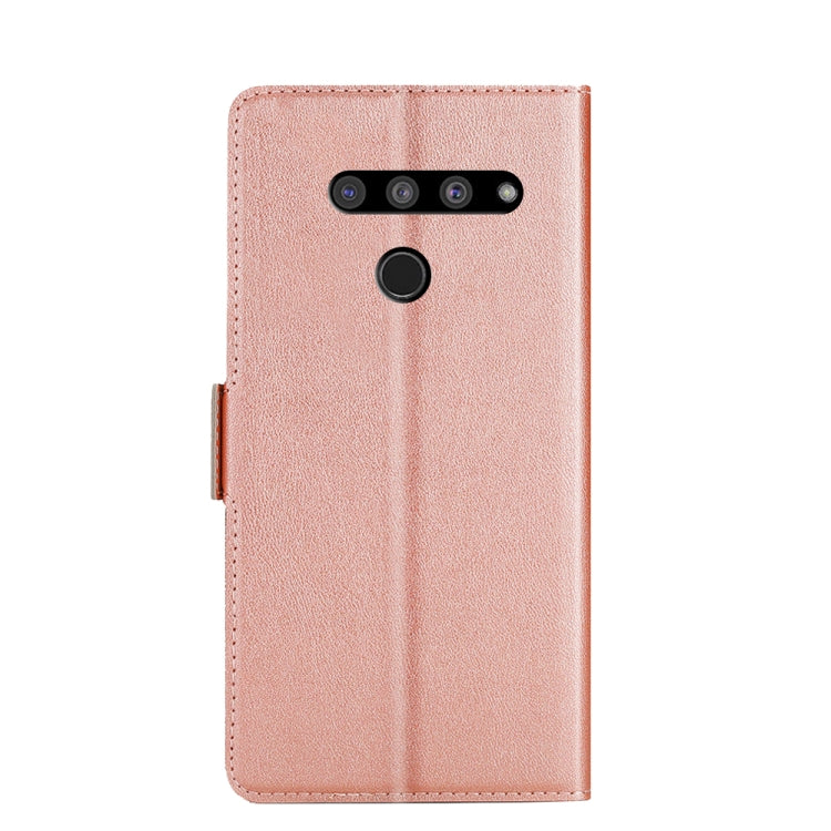 For LG V50 ThinQ Ultra-thin Voltage Side Buckle PU + TPU Leather Phone Case