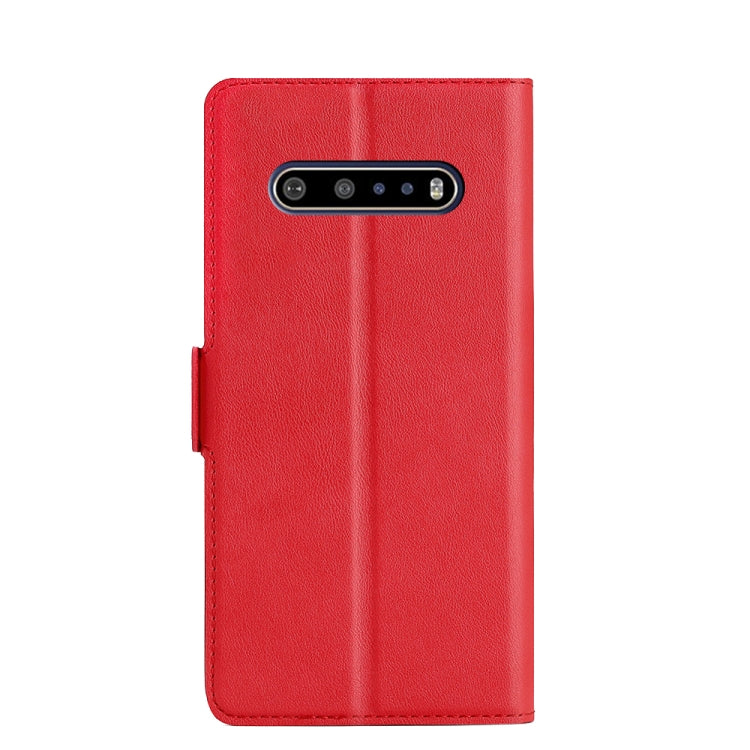For LG V60 ThinQ Ultra-thin Voltage Side Buckle PU + TPU Leather Phone Case