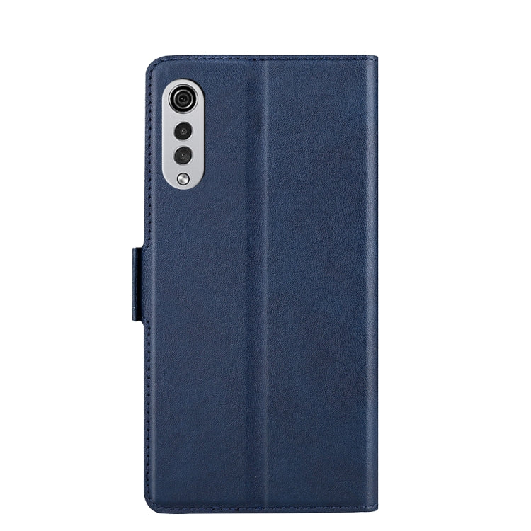 For LG Velvet Ultra-thin Voltage Side Buckle PU + TPU Leather Phone Case