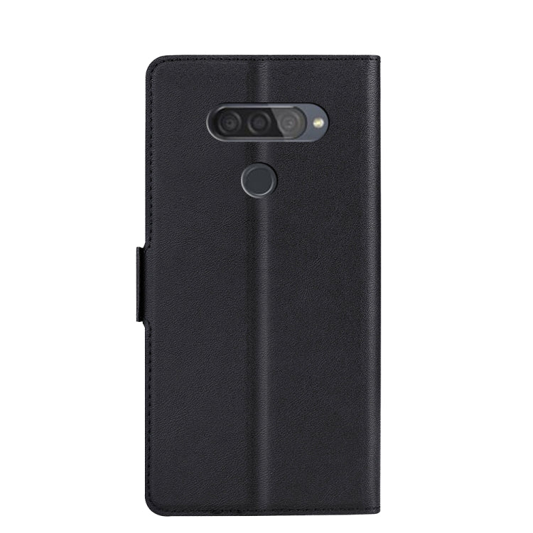 For LG Q70 Ultra-thin Voltage Side Buckle PU + TPU Leather Phone Case