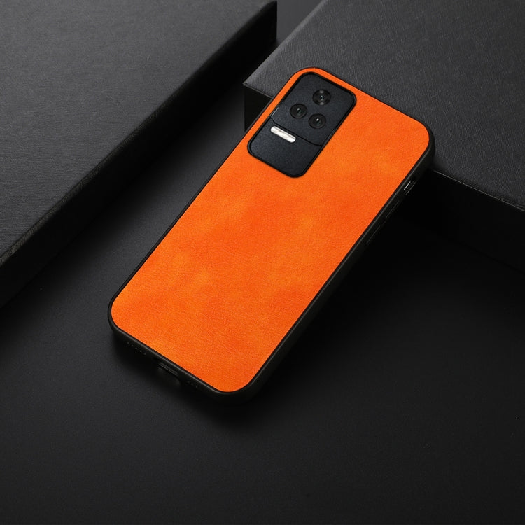 For Xiaomi Redmi K50 / K50 Pro Fine Hole Version Two-color Litchi Texture PU Phone Case