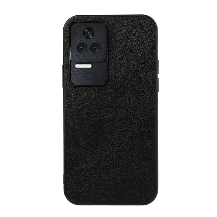 For Xiaomi Redmi K50 / K50 Pro Fine Hole Version Two-color Litchi Texture PU Phone Case