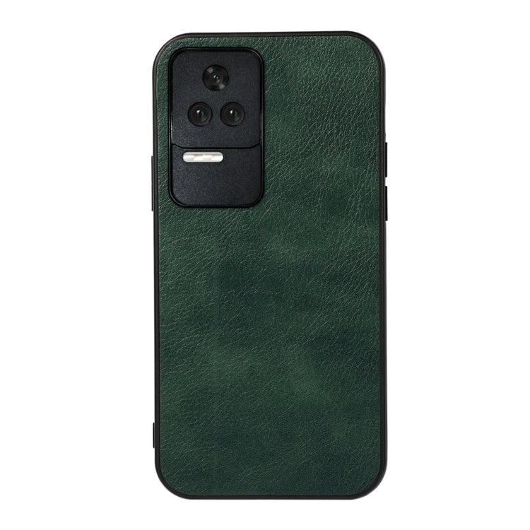 For Xiaomi Redmi K50 / K50 Pro Fine Hole Version Two-color Litchi Texture PU Phone Case