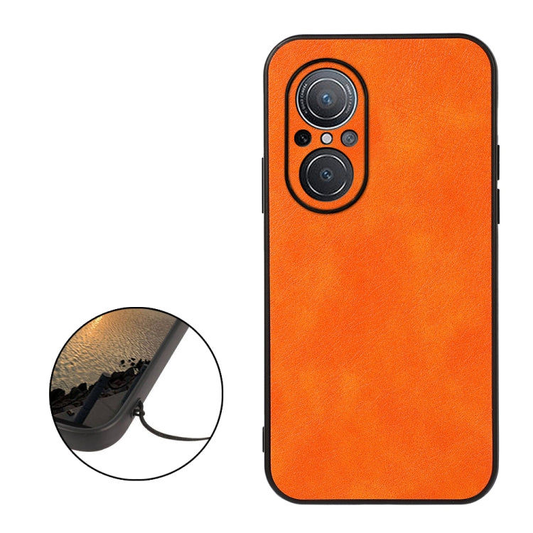 For Huawei nova 9 SE Fine Hole Version Two-color Litchi Texture PU Phone Case