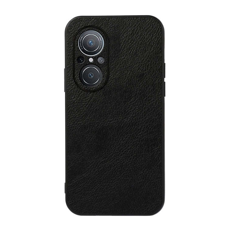 For Huawei nova 9 SE Fine Hole Version Two-color Litchi Texture PU Phone Case