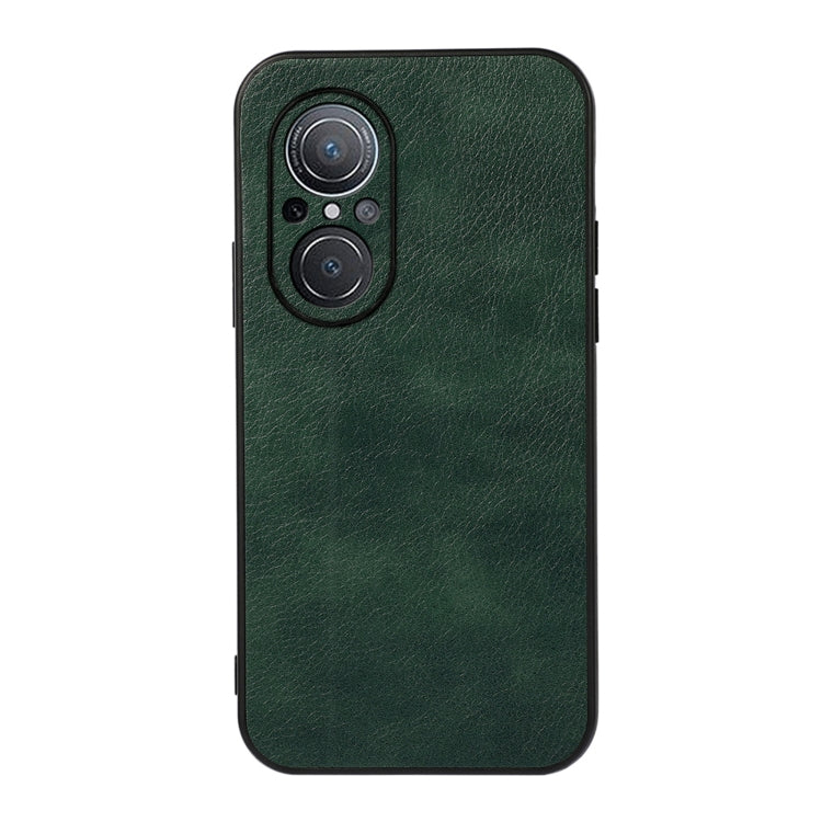 For Huawei nova 9 SE Fine Hole Version Two-color Litchi Texture PU Phone Case