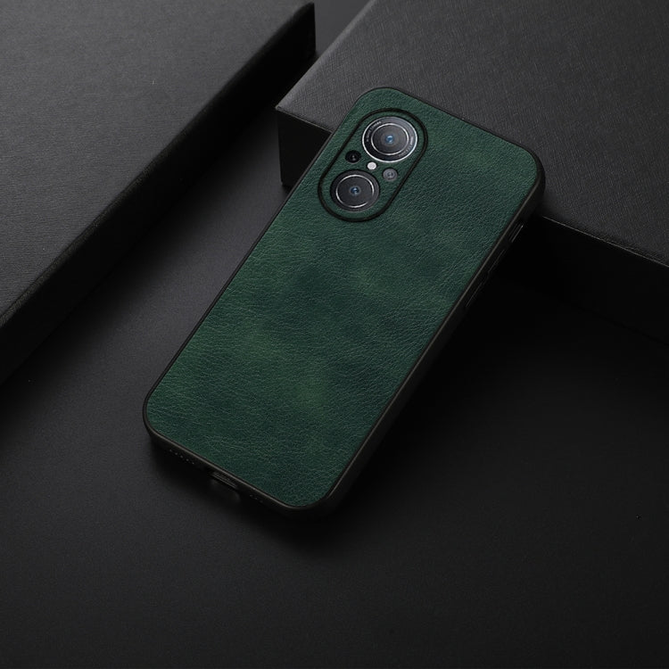 For Huawei nova 9 SE Fine Hole Version Two-color Litchi Texture PU Phone Case