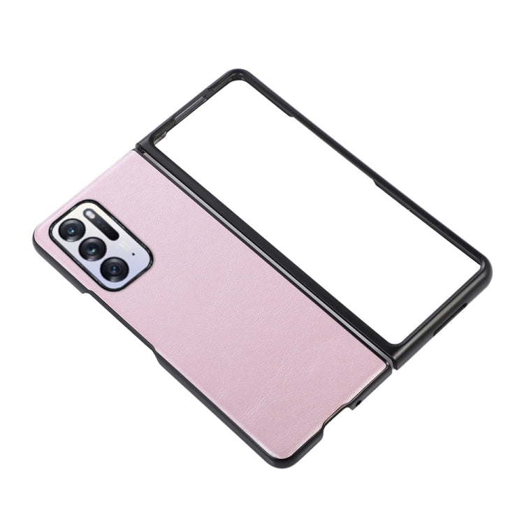 For OPPO Find N Cowhide Texture PU Phone Case