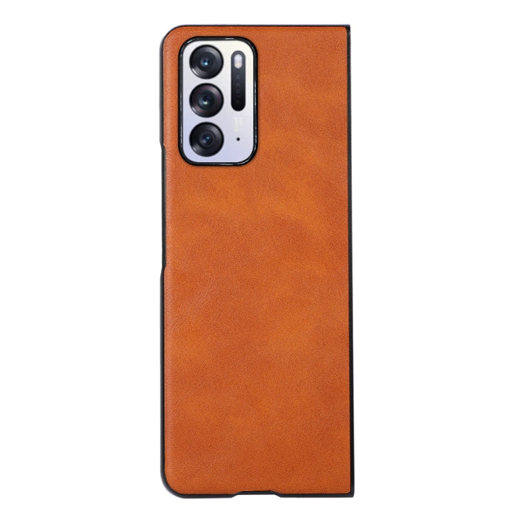 For OPPO Find N Cowhide Texture PU Phone Case