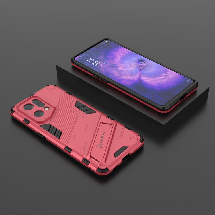 For OPPO Find X5 Punk Armor 2 in 1 PC + TPU Shockproof Phone Case with Invisible Holder