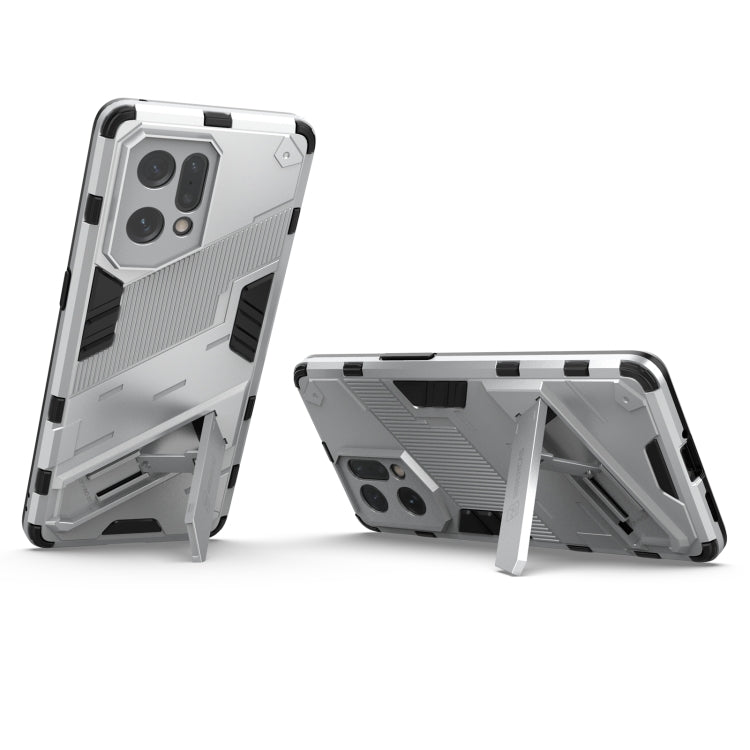 For OPPO Find X5 Punk Armor 2 in 1 PC + TPU Shockproof Phone Case with Invisible Holder