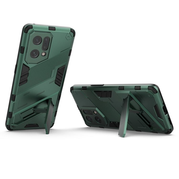 For OPPO Find X5 Punk Armor 2 in 1 PC + TPU Shockproof Phone Case with Invisible Holder