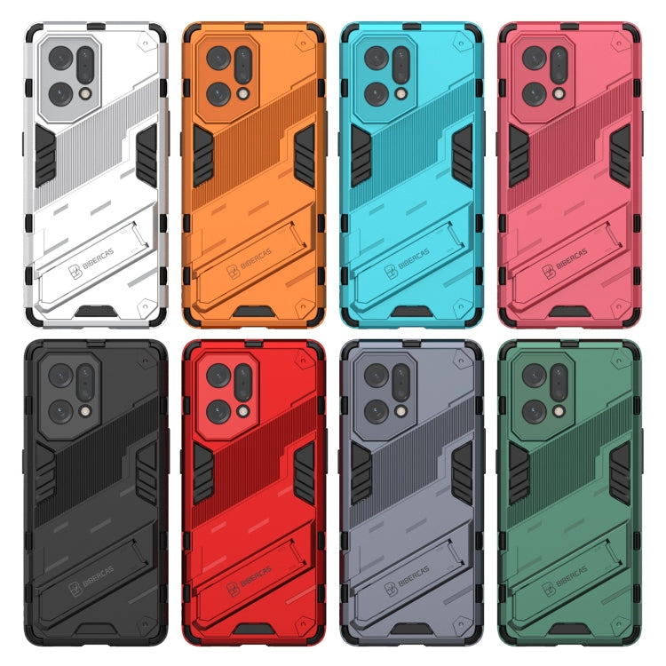 For OPPO Find X5 Punk Armor 2 in 1 PC + TPU Shockproof Phone Case with Invisible Holder