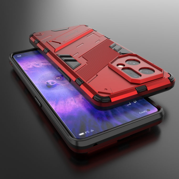 For OPPO Find X5 Punk Armor 2 in 1 PC + TPU Shockproof Phone Case with Invisible Holder