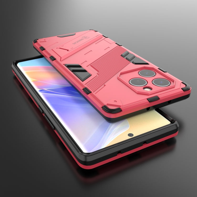 For Honor 60 SE Punk Armor 2 in 1 PC + TPU Shockproof Phone Case with Invisible Holder