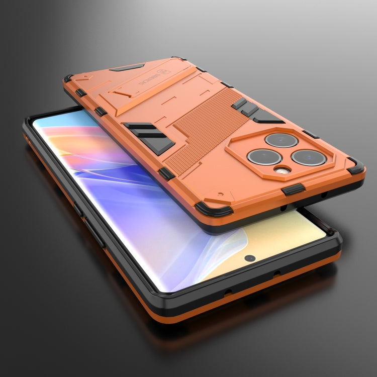 For Honor 60 SE Punk Armor 2 in 1 PC + TPU Shockproof Phone Case with Invisible Holder