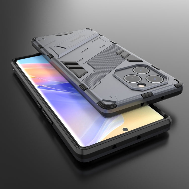 For Honor 60 SE Punk Armor 2 in 1 PC + TPU Shockproof Phone Case with Invisible Holder