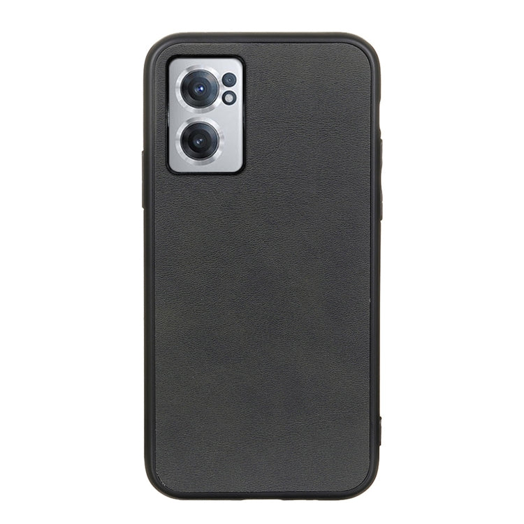 For OnePlus Nord CE 2 5G Two-color Cowhide Texture PU Shockproof Phone Case