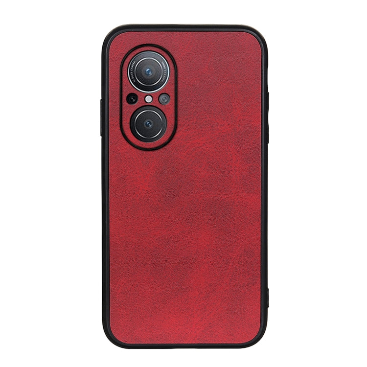 For Huawei nova 9 SE Fine Hole Version Two-color Cowhide Texture PU Shockproof Phone Case