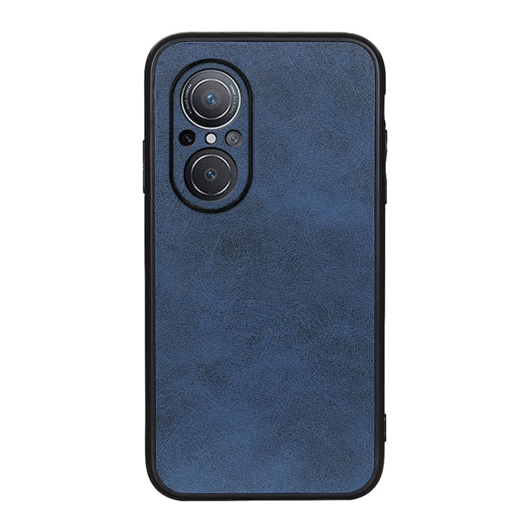 For Huawei nova 9 SE Fine Hole Version Two-color Cowhide Texture PU Shockproof Phone Case