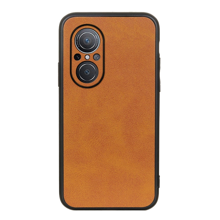 For Huawei nova 9 SE Fine Hole Version Two-color Cowhide Texture PU Shockproof Phone Case