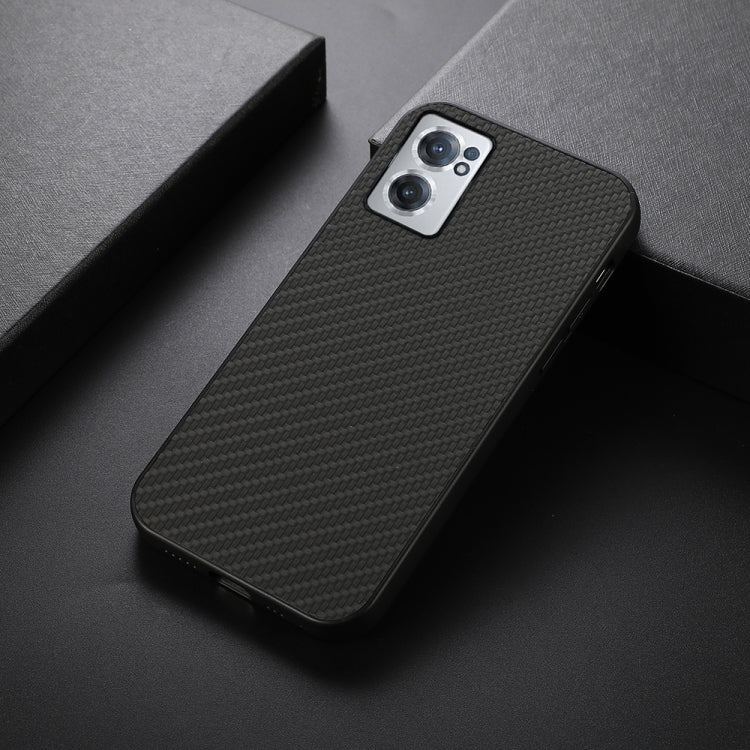 For OnePlus Nord CE 2 5G Carbon Fiber Texture Shockproof Phone Case