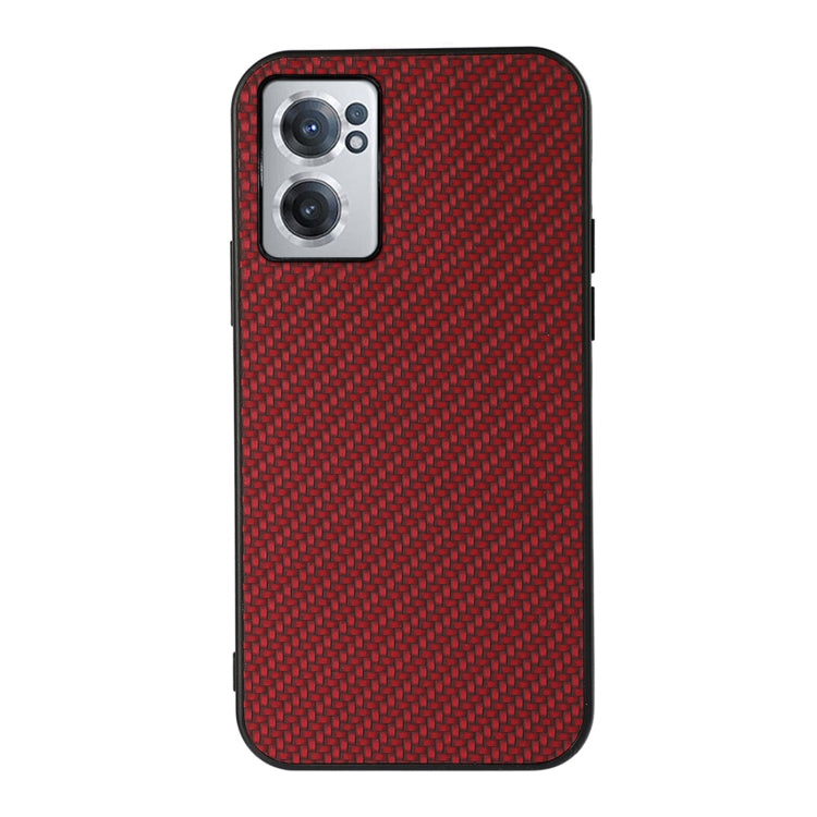 For OnePlus Nord CE 2 5G Carbon Fiber Texture Shockproof Phone Case