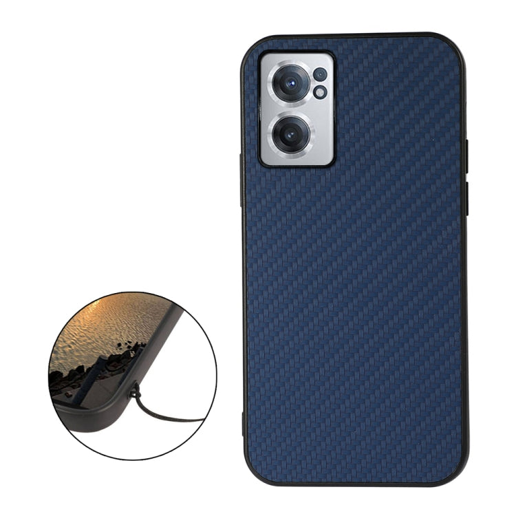 For OnePlus Nord CE 2 5G Carbon Fiber Texture Shockproof Phone Case