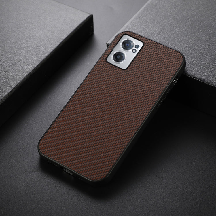 For OnePlus Nord CE 2 5G Carbon Fiber Texture Shockproof Phone Case