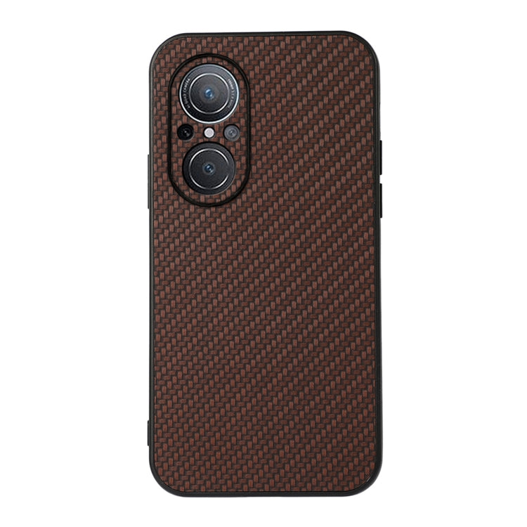 For Huawei nova 9 SE Fine Hole Carbon Fiber Texture Shockproof Phone Case