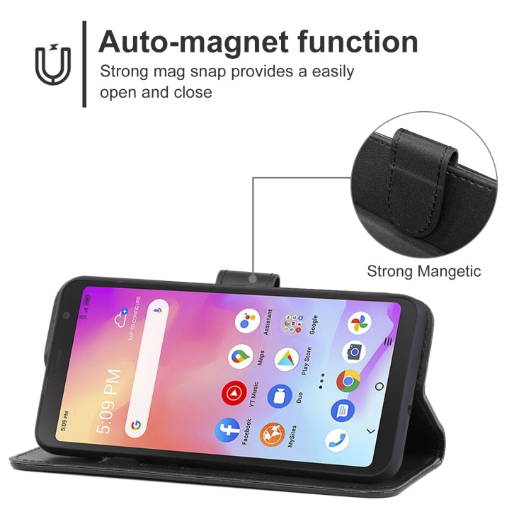 For TCL A3 A509DL / A30 Leather Phone Case