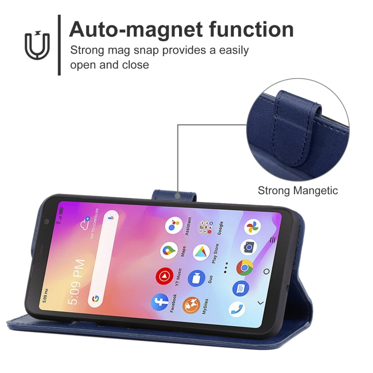 For TCL A3 A509DL / A30 Leather Phone Case