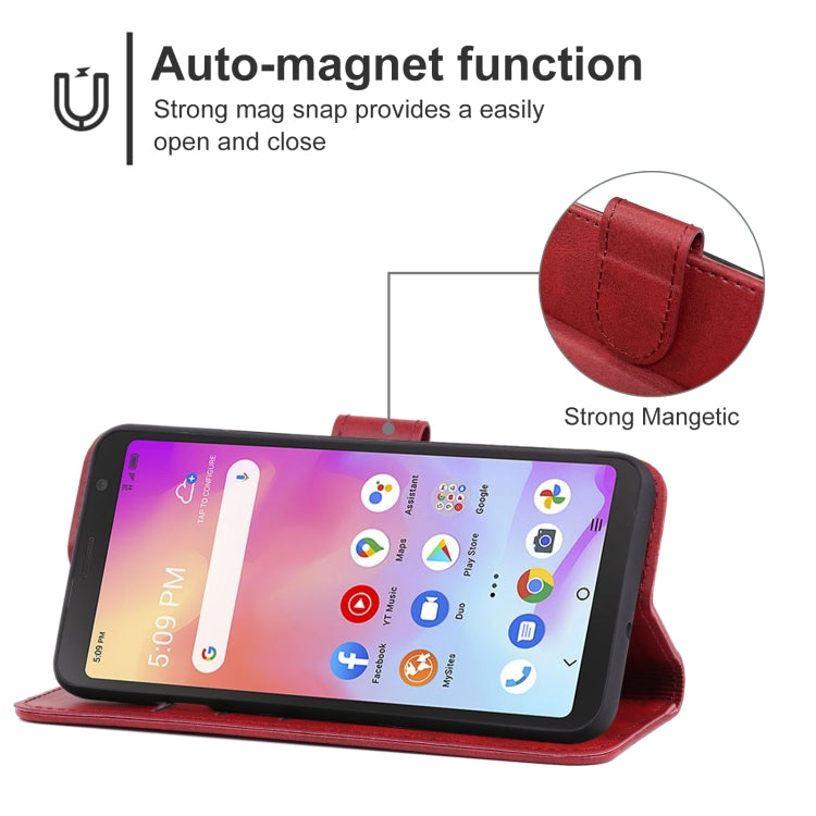 For TCL A3 A509DL / A30 Leather Phone Case