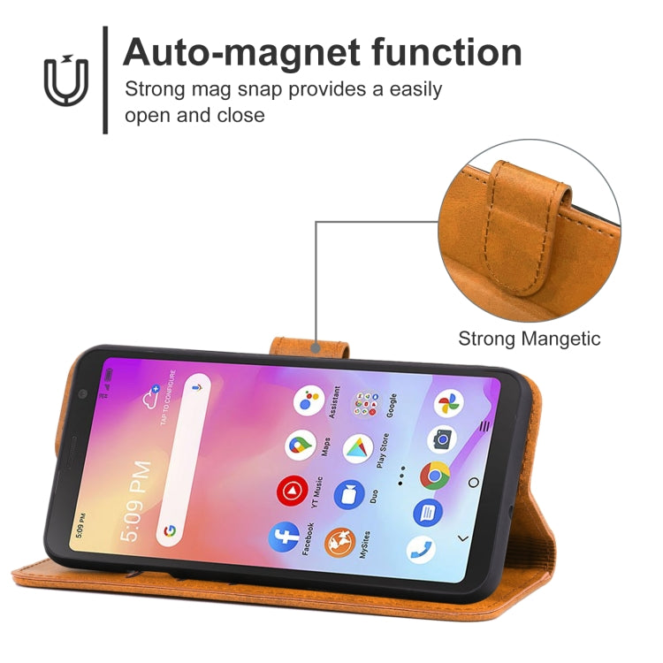 For TCL A3 A509DL / A30 Leather Phone Case