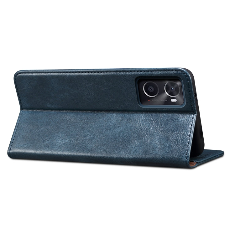 For OPPO A96 5G / Reno7 Z 5G Oil Wax Crazy Horse Texture Leather Phone Case