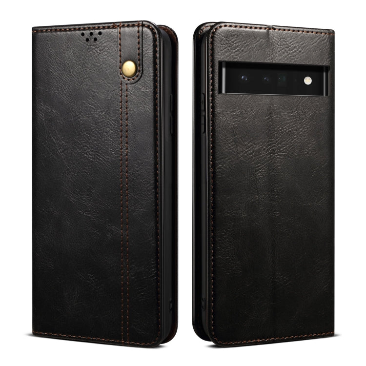 For Google Pixel 7 Pro 5G Oil Wax Crazy Horse Texture Leather Phone Case