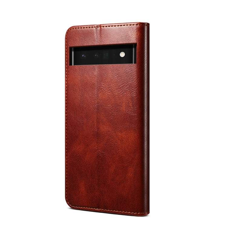 For Google Pixel 7 Pro 5G Oil Wax Crazy Horse Texture Leather Phone Case