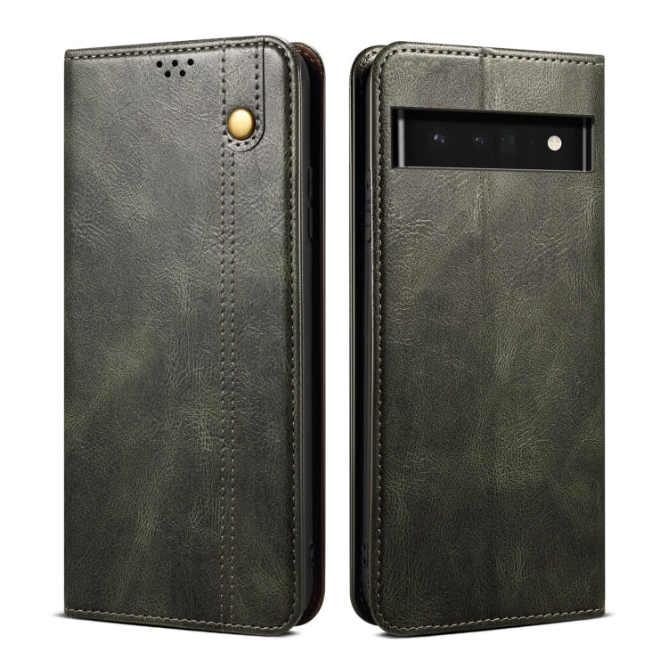 For Google Pixel 7 Pro 5G Oil Wax Crazy Horse Texture Leather Phone Case