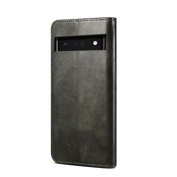 For Google Pixel 7 Pro 5G Oil Wax Crazy Horse Texture Leather Phone Case