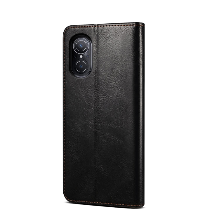 For Huawei nova 9 SE Oil Wax Crazy Horse Texture Leather Phone Case