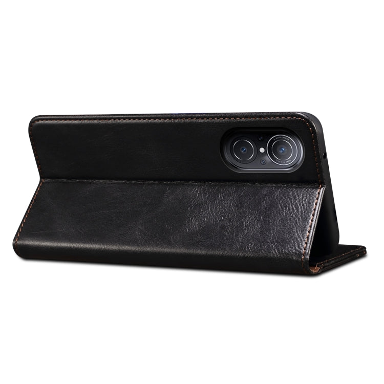 For Huawei nova 9 SE Oil Wax Crazy Horse Texture Leather Phone Case