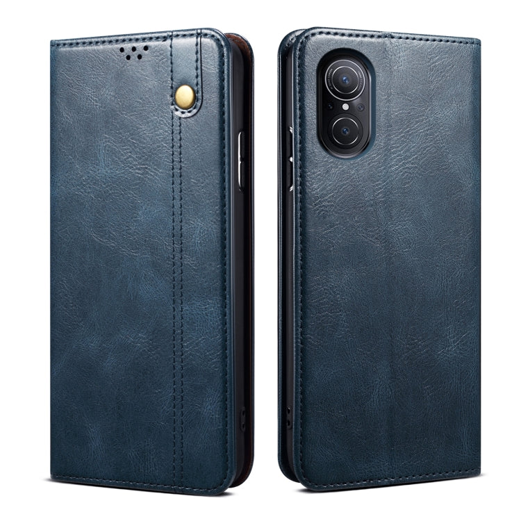 For Huawei nova 9 SE Oil Wax Crazy Horse Texture Leather Phone Case