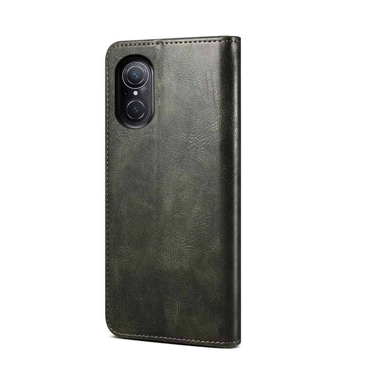 For Huawei nova 9 SE Oil Wax Crazy Horse Texture Leather Phone Case