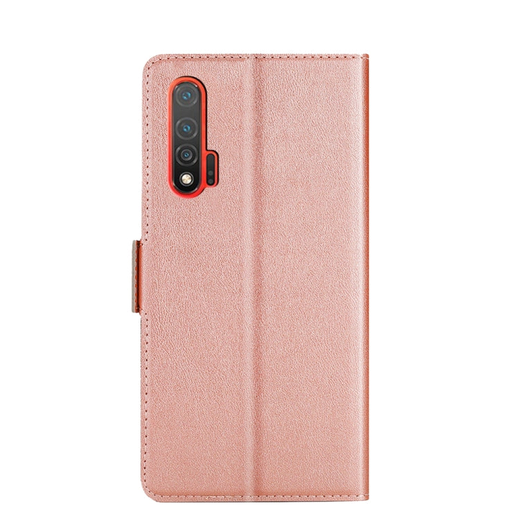 For Huawei nova 6 5G Ultra-thin Voltage Side Buckle PU + TPU Leather Phone Case