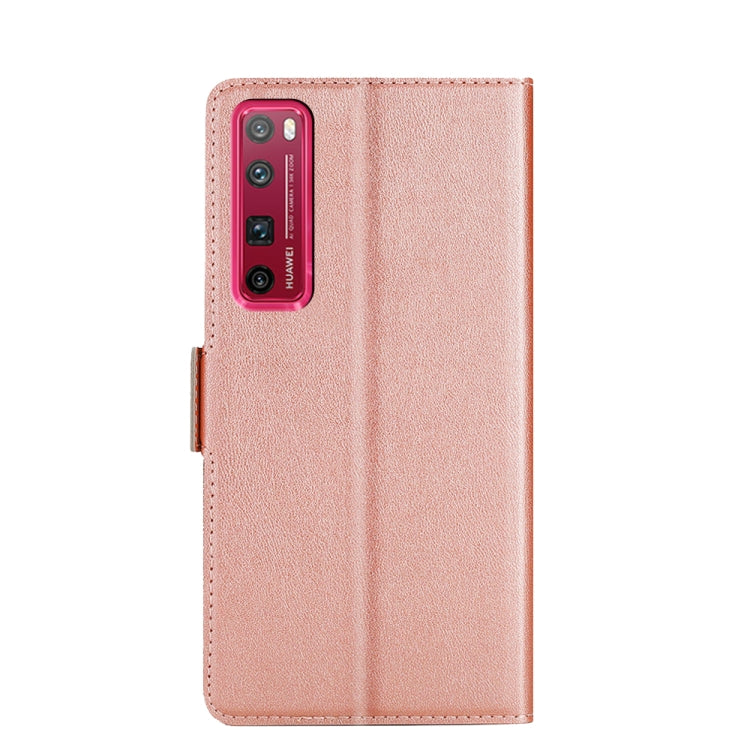 For Huawei nova 7 Pro Ultra-thin Voltage Side Buckle PU + TPU Leather Phone Case