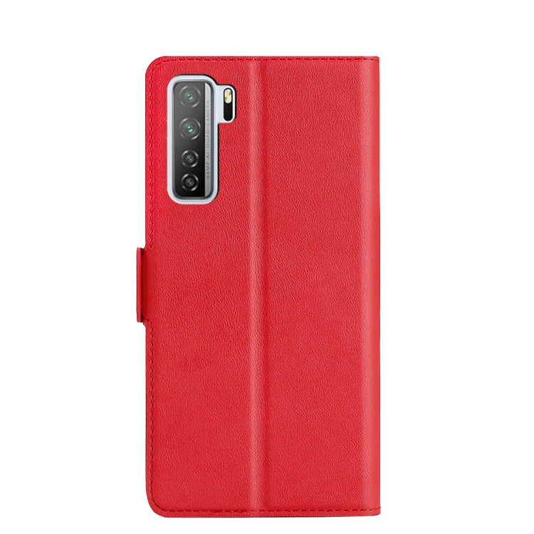 For Huawei nova 7 SE / P40 lite 5G Ultra-thin Voltage Side Buckle PU + TPU Leather Phone Case