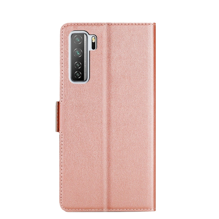 For Huawei nova 7 SE / P40 lite 5G Ultra-thin Voltage Side Buckle PU + TPU Leather Phone Case